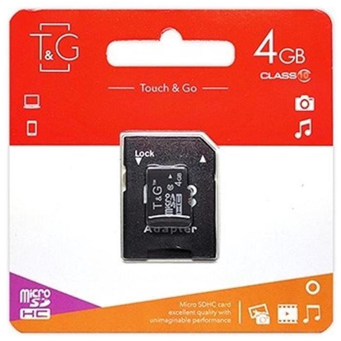 Карта памяти T&G 4GB microSDHC class 10 (TG-4GBSDCL10-01) изображение 2