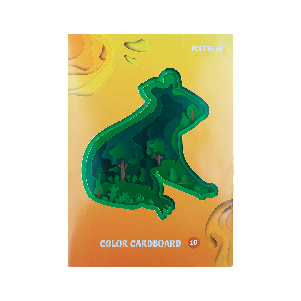 Цветной картон Kite двухсторонний А5, 10 листов/10 цветов (K21-1257) изображение 2