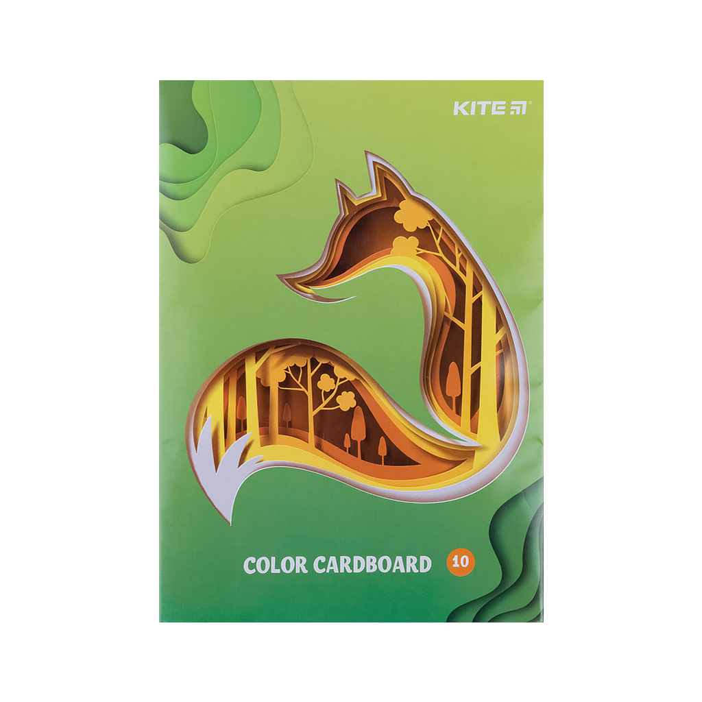 Цветной картон Kite двухсторонний А5, 10 листов/10 цветов (K21-1257) изображение 3