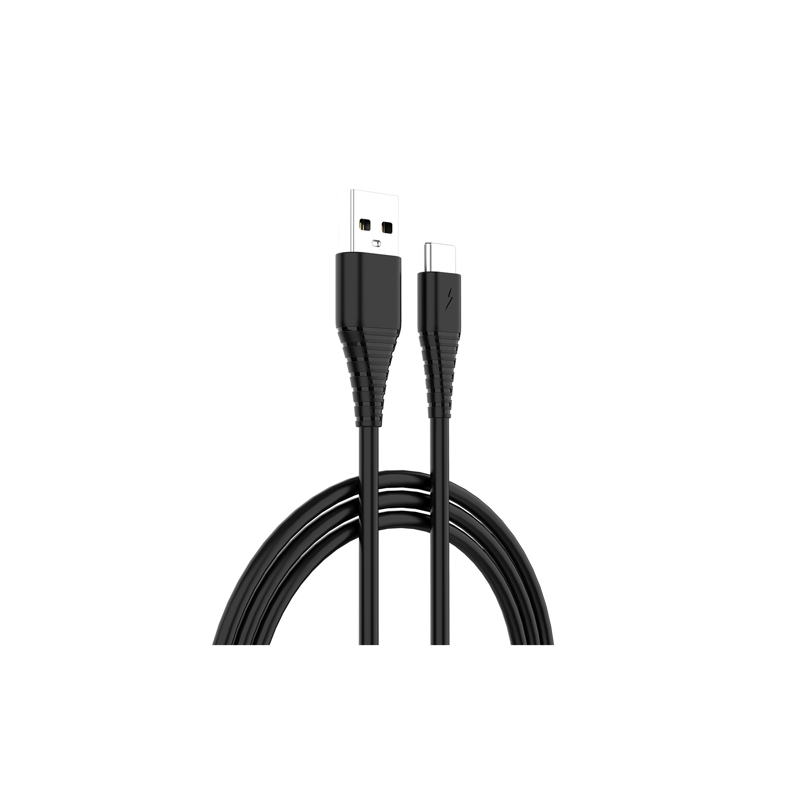 Зарядное устройство ColorWay 1USB Quick Charge 3.0 (18W) black + cable Type C (CW-CHS013QCC-BK) изображение 2