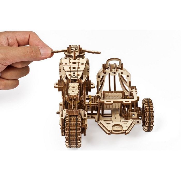 Конструктор Ugears Scrambler UGR-10 с мотоколяской (70137) изображение 10