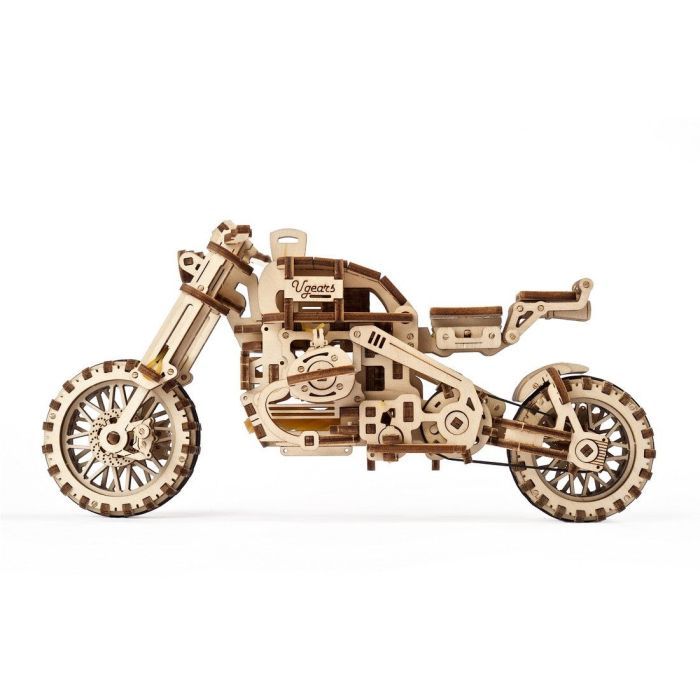 Конструктор Ugears Scrambler UGR-10 с мотоколяской (70137) изображение 5