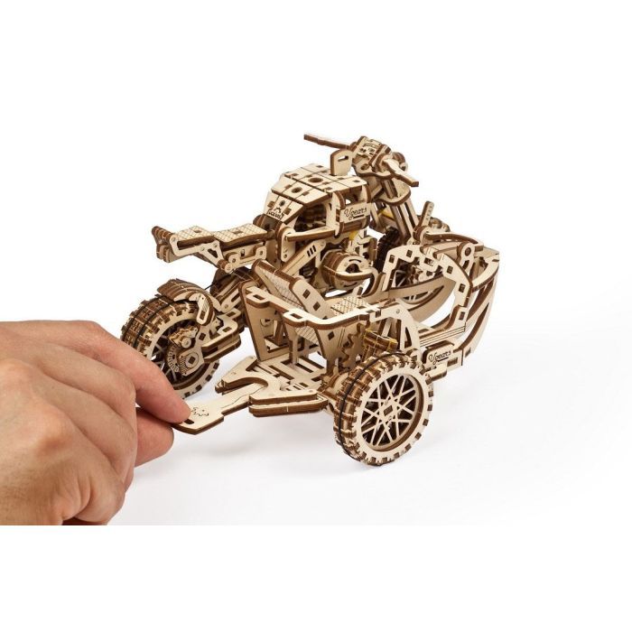 Конструктор Ugears Scrambler UGR-10 с мотоколяской (70137) изображение 8