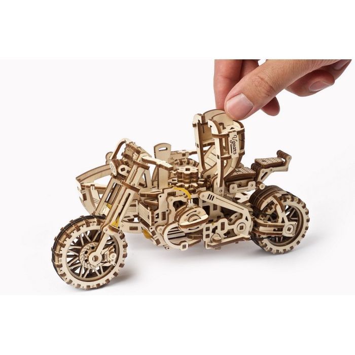 Конструктор Ugears Scrambler UGR-10 с мотоколяской (70137) изображение 9