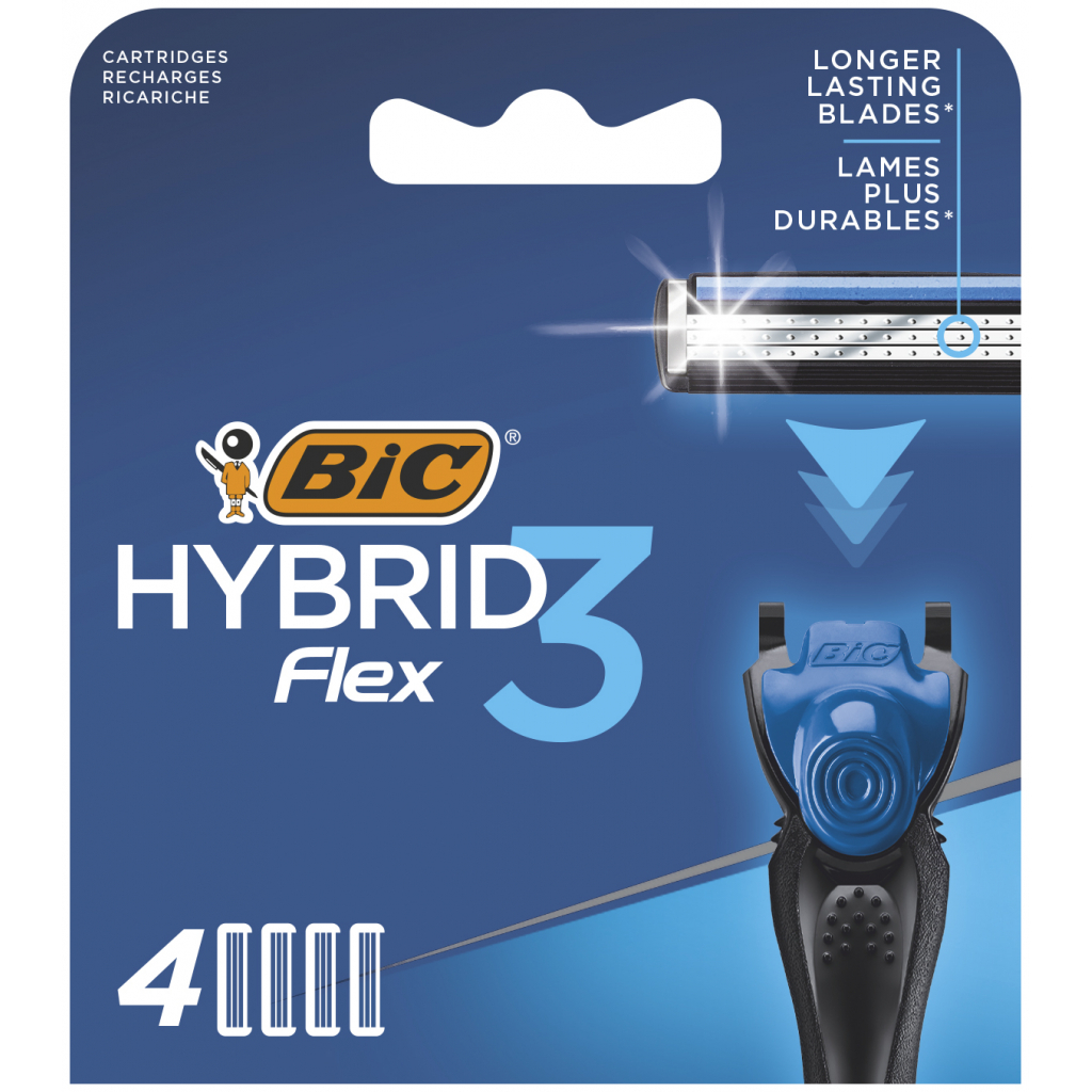 Сменные кассеты Bic Flex 3 Hybrid 8 шт. (3086123480933)