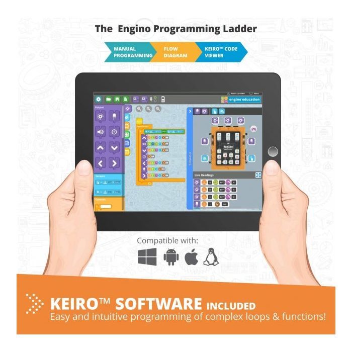 Конструктор Engino STEM & Robotics Pro Set v2 з акумулятором (E30-1B) зображення 6