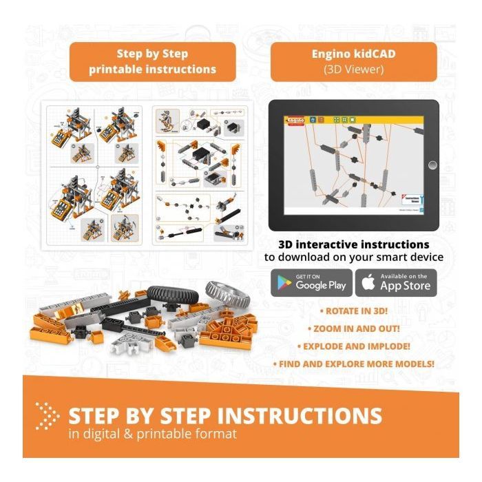 Конструктор Engino STEM & Robotics Pro Set v2 з акумулятором (E30-1B) зображення 7