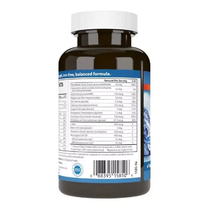 Жирні кислоти Carlson Мультивітаміни з Омега-3, Multi+Omega-3, 60 гелевих капсул (CL15850) зображення 3