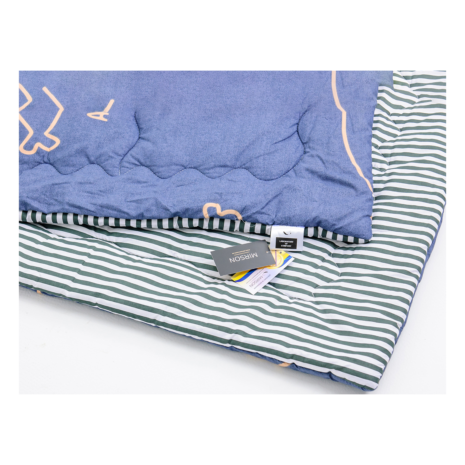 Одеяло MirSon антиаллергенное с эвкалиптовым волокном Зима №3016 Сolor Fun Line Whales 110х140 (2200004814223) изображение 3