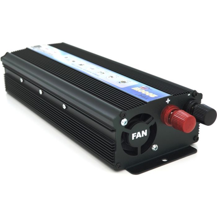 Автомобільний інвертор 12V/220V 2000ВА(1200Вт), approximate sinusoid Voltronic (YT-2000W-CI12V)