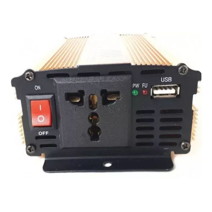 Автомобільний інвертор 12V/220V 2000ВА(1200Вт), approximate sinusoid Voltronic (YT-2000W-CI12V) зображення 2