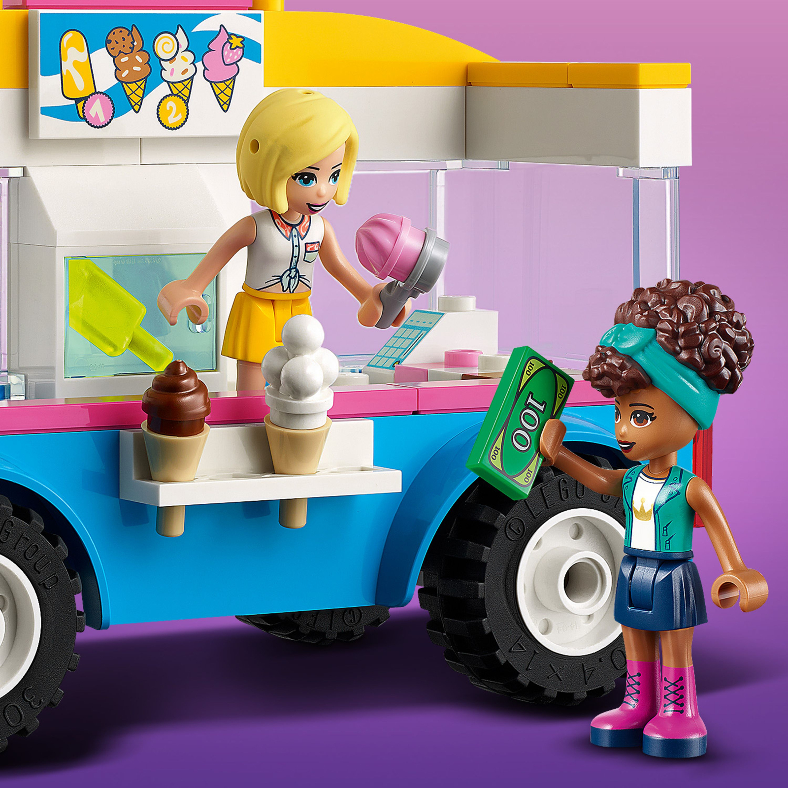 Конструктор LEGO Friends Фургон с мороженым 84 детали (41715) изображение 7