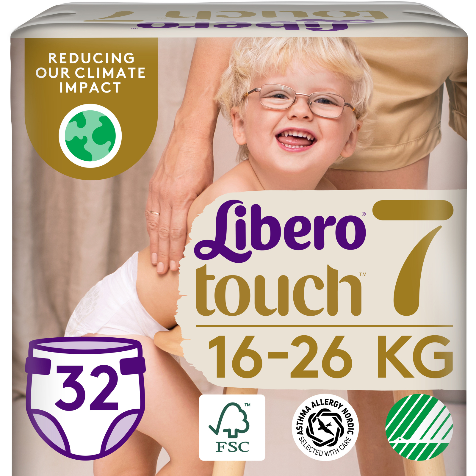 Подгузники Libero Touch Размер 7 (16-26 кг) 32 шт (7322541750057)