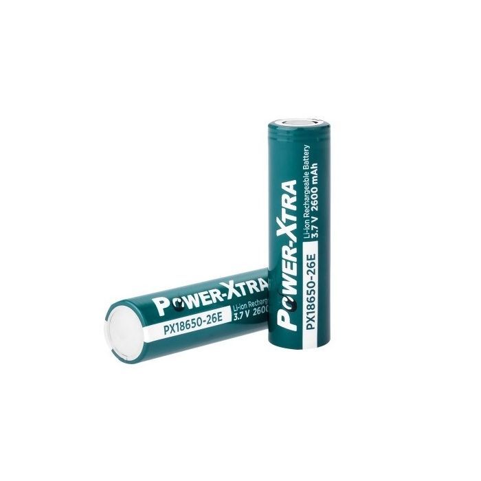 Аккумулятор 18650 2600mAh, 3.7V, green Power-Xtra (PX18650-26G / 29751)