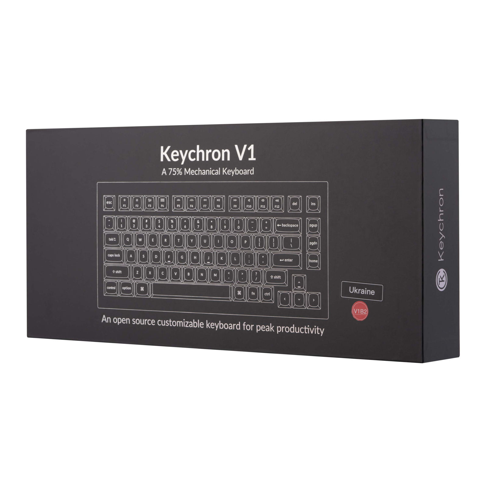 Клавиатура Keychron V1 84 Key QMK Gateron G PRO Red Hot-Swap RGB Carbon Black (V1B1_KEYCHRON) изображение 12