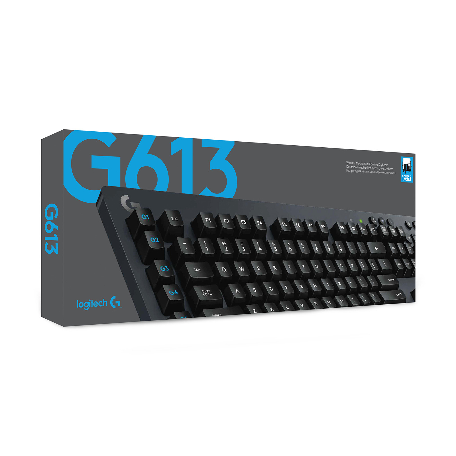 Клавіатура Logitech G613 Wireless Mechanical Gaming Romer-G Tactile UA Dark Gray (920-008393) зображення 5