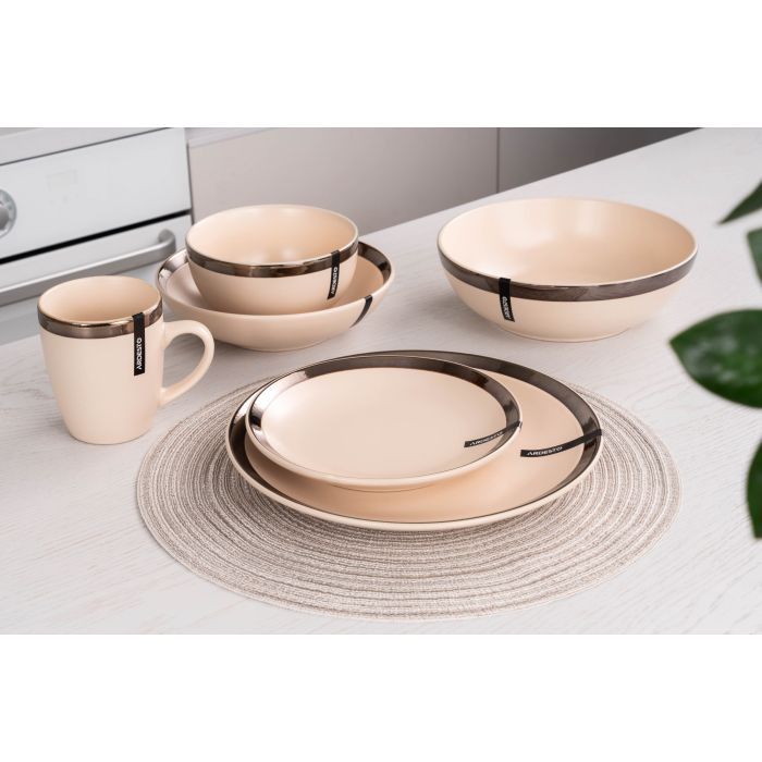 Тарелка Ardesto Liguria Dinner 26 см Cream (AR2926LCC) изображение 3