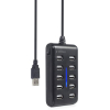 Концентратор Gembird USB 2.0 10 ports black (UHB-U2P10P-01) зображення 4