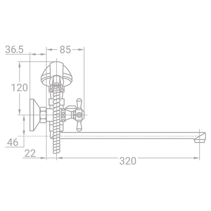 Смеситель TAU VN-2C260C (9885210) изображение 3