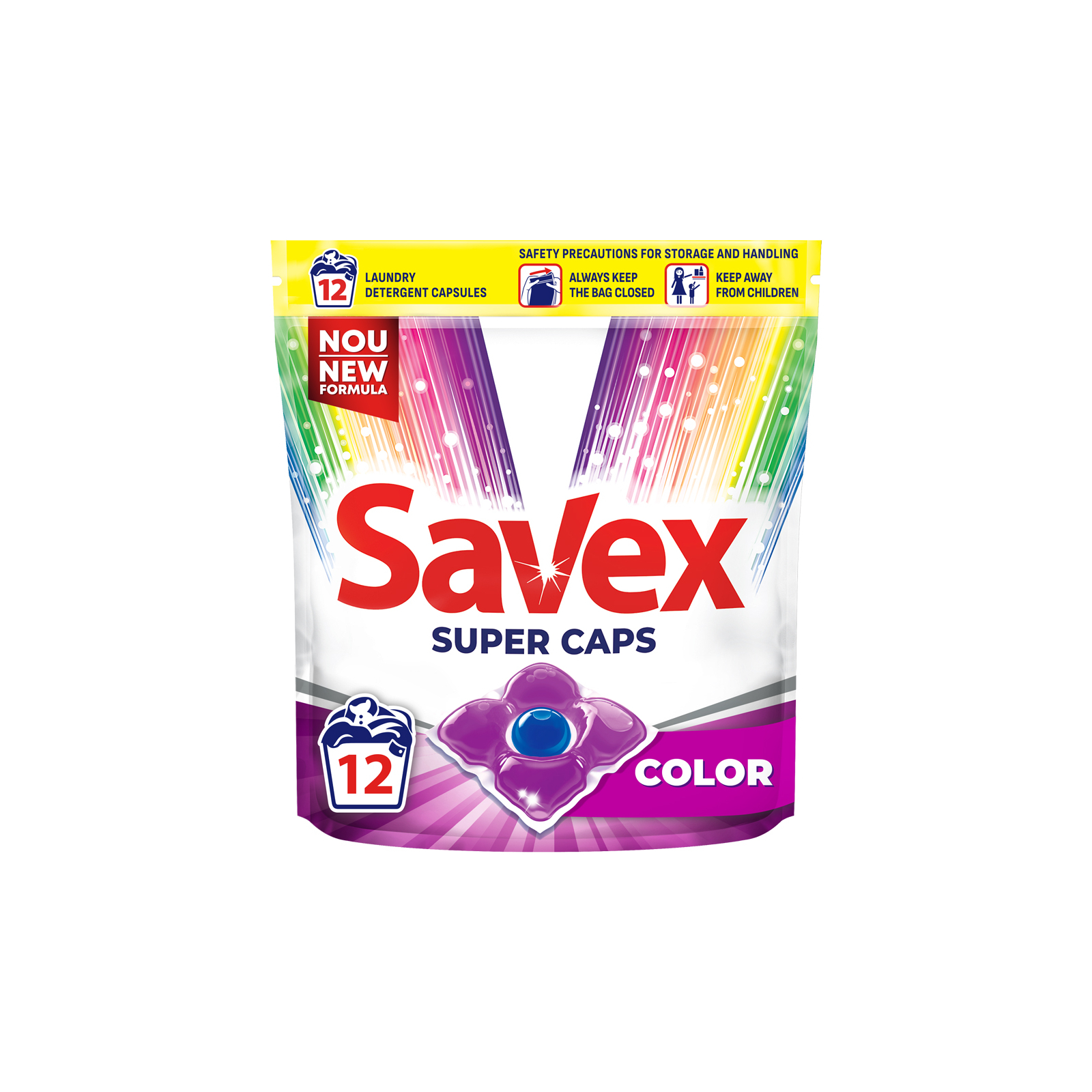 Капсулы для стирки Savex Super Caps Color 12 шт. (3800024046988)