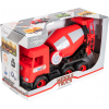 Спецтехника Tigres Авто "Middle truck" бетоносмеситель (красный) в коробке (39489) изображение 2