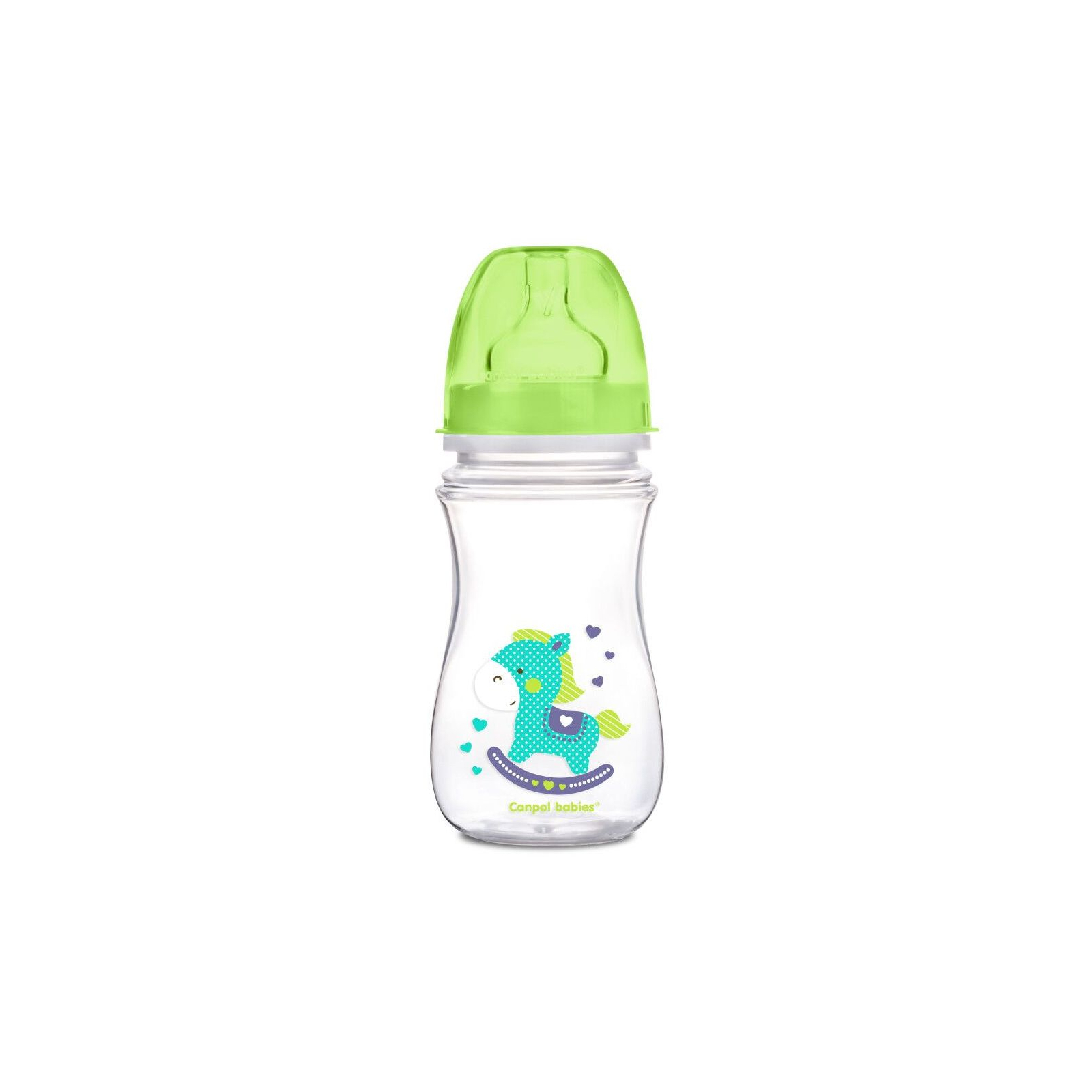 Бутылочка для кормления Canpol babies Easystart Цветные зверьки 120 мл Бирюзовая (35/205)