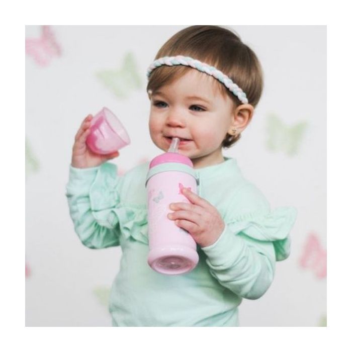 Поильник-непроливайка Canpol babies Butterfly Розовый 350 мл (56/515_pin) изображение 3