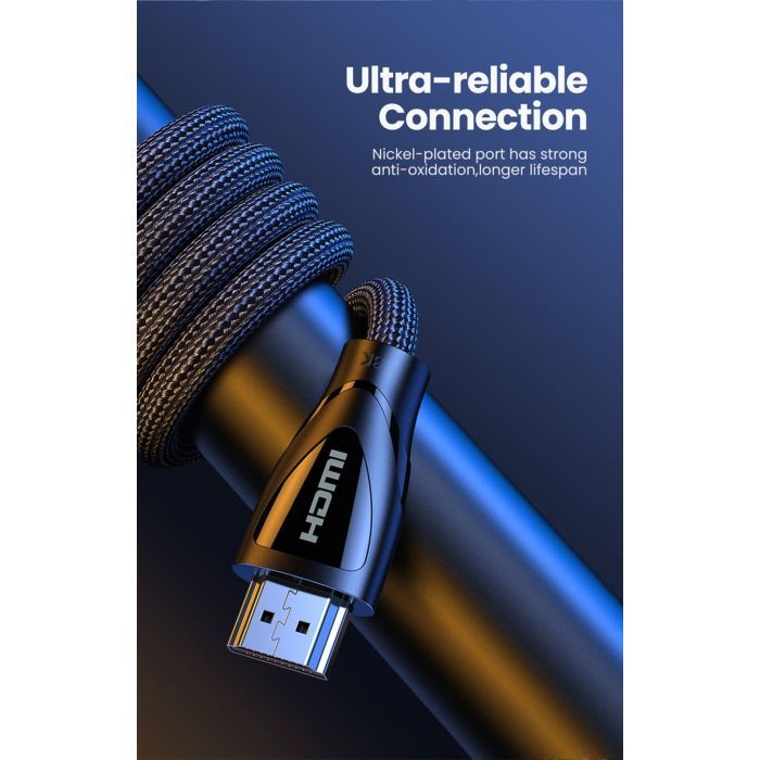Кабель мультимедийный HDMI to HDMI 1.0m V2.1 HD140 Ugreen (80401) изображение 3