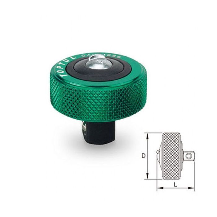 Трещотка Toptul мини дисковая 3/8" 52 зубца (CAUB1229) изображение 3