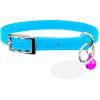 Нашийник для тварин WAUDOG GLAMOUR з резинкою і стразами для кішок (блакитний) (32542)