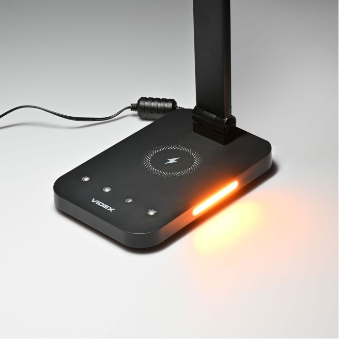 Настільна лампа Videx LED з бездротовою зарядкою  18W 1800-6500K (VL-TF17B) зображення 8