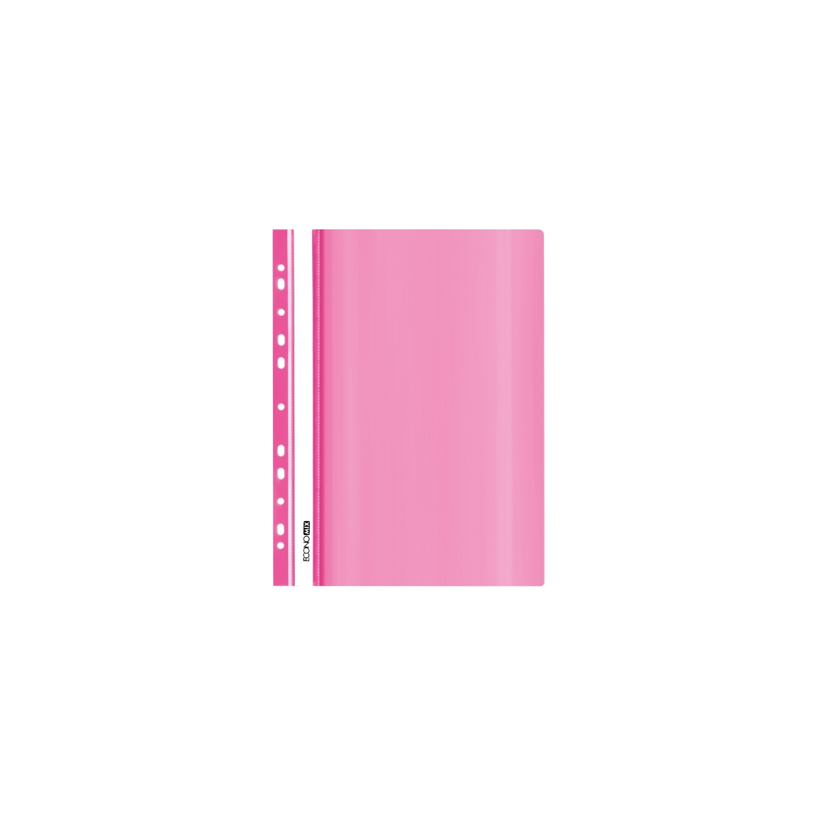 Папка-швидкозшивач Economix А4 з перфорацією, фактура "глянець", рожева (E31510-09)