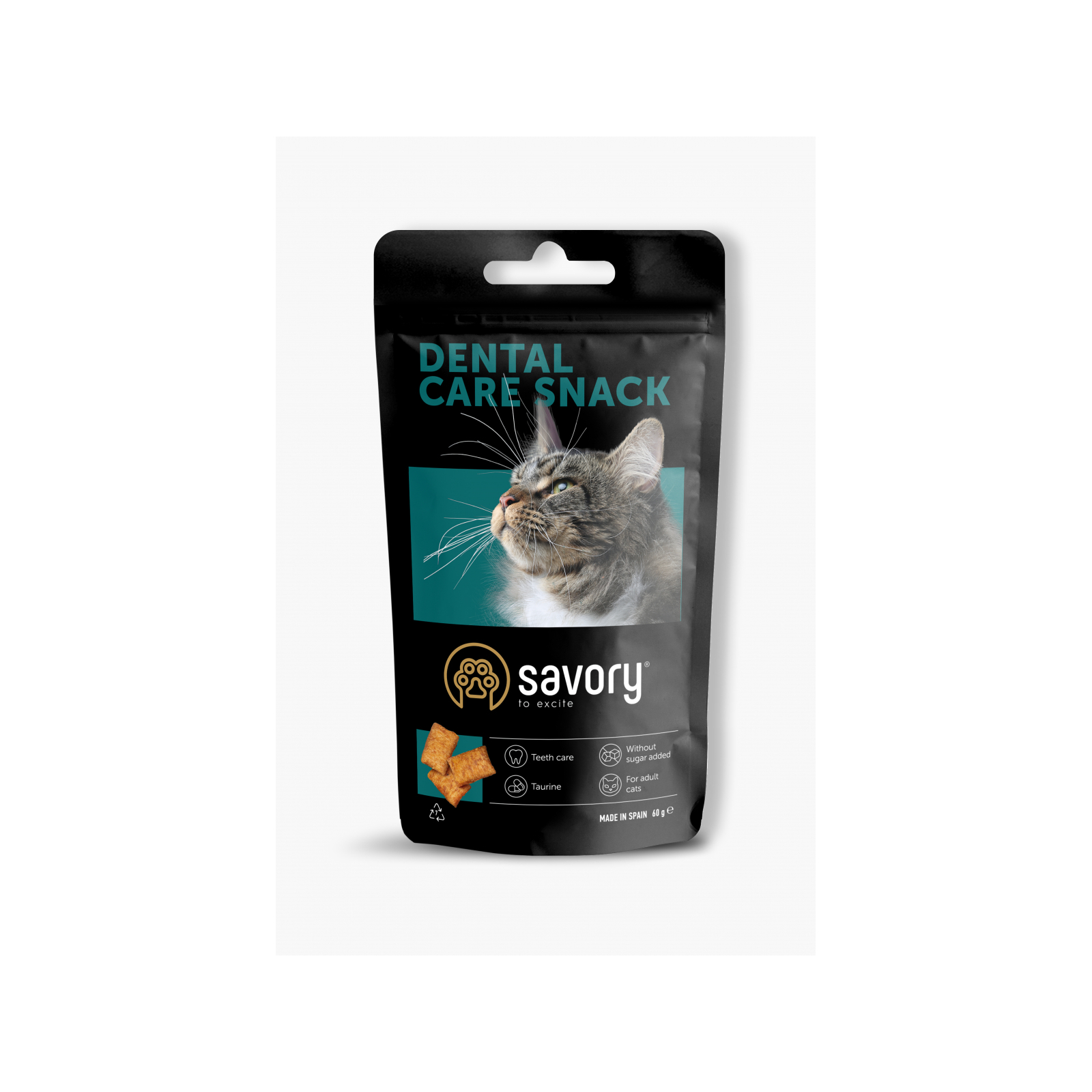 Ласощі для котів Savory Snack Dental Care 60 г (подушечки для гігієни зубів) (4820232631478)