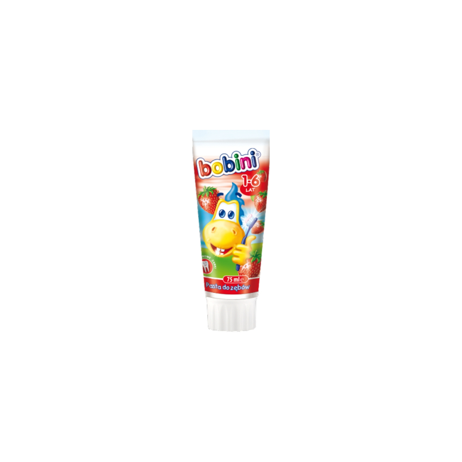 Детская зубная паста Bobini Kids Mint Bubble Gum ¦от 1 года 75 мл (5900465997400)