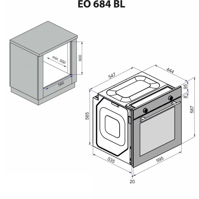 Духовой шкаф Minola EO 684 WH изображение 12