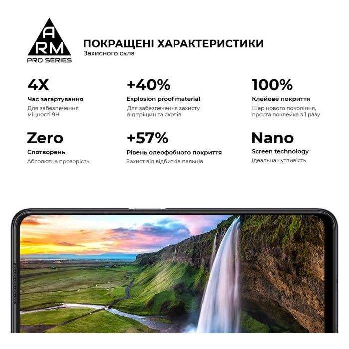 Скло захисне Armorstandart Pro OPPO A96 Black (ARM61037) зображення 5