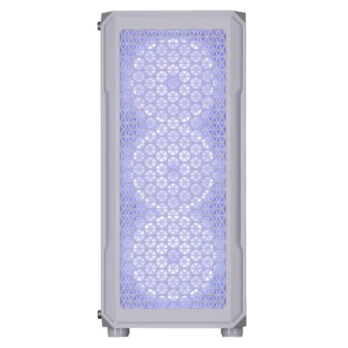 Корпус для ПК 2E Gaming Hexagon G338W, без БЖ, 2xUSB 3.0, 1xUSB Type-C, 1x120mm, 3x120mm ARGB, TG Side Panel, AT (2E-G338W) зображення 2