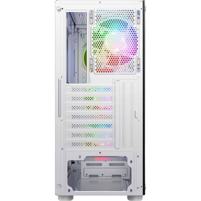 Корпус 2E Gaming Hexagon G338W, без БЖ, 2xUSB 3.0, 1xUSB Type-C, 1x120mm, 3x120mm ARGB, TG Side Panel, AT (2E-G338W) изображение 3