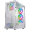 Корпус 2E Gaming Hexagon G338W, без БЖ, 2xUSB 3.0, 1xUSB Type-C, 1x120mm, 3x120mm ARGB, TG Side Panel, AT (2E-G338W) изображение 6