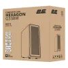 Корпус для ПК 2E Gaming Hexagon G338W, без БЖ, 2xUSB 3.0, 1xUSB Type-C, 1x120mm, 3x120mm ARGB, TG Side Panel, AT (2E-G338W) зображення 7