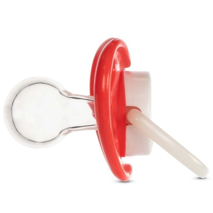 Пустышка Baboo Marine силиконовая, светящаяся в темноте, 6+ мес (красная) (5-038) изображение 2