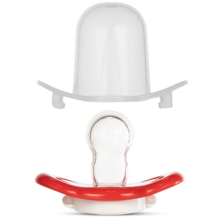 Пустышка Baboo Marine силиконовая, светящаяся в темноте, 6+ мес (красная) (5-038) изображение 3