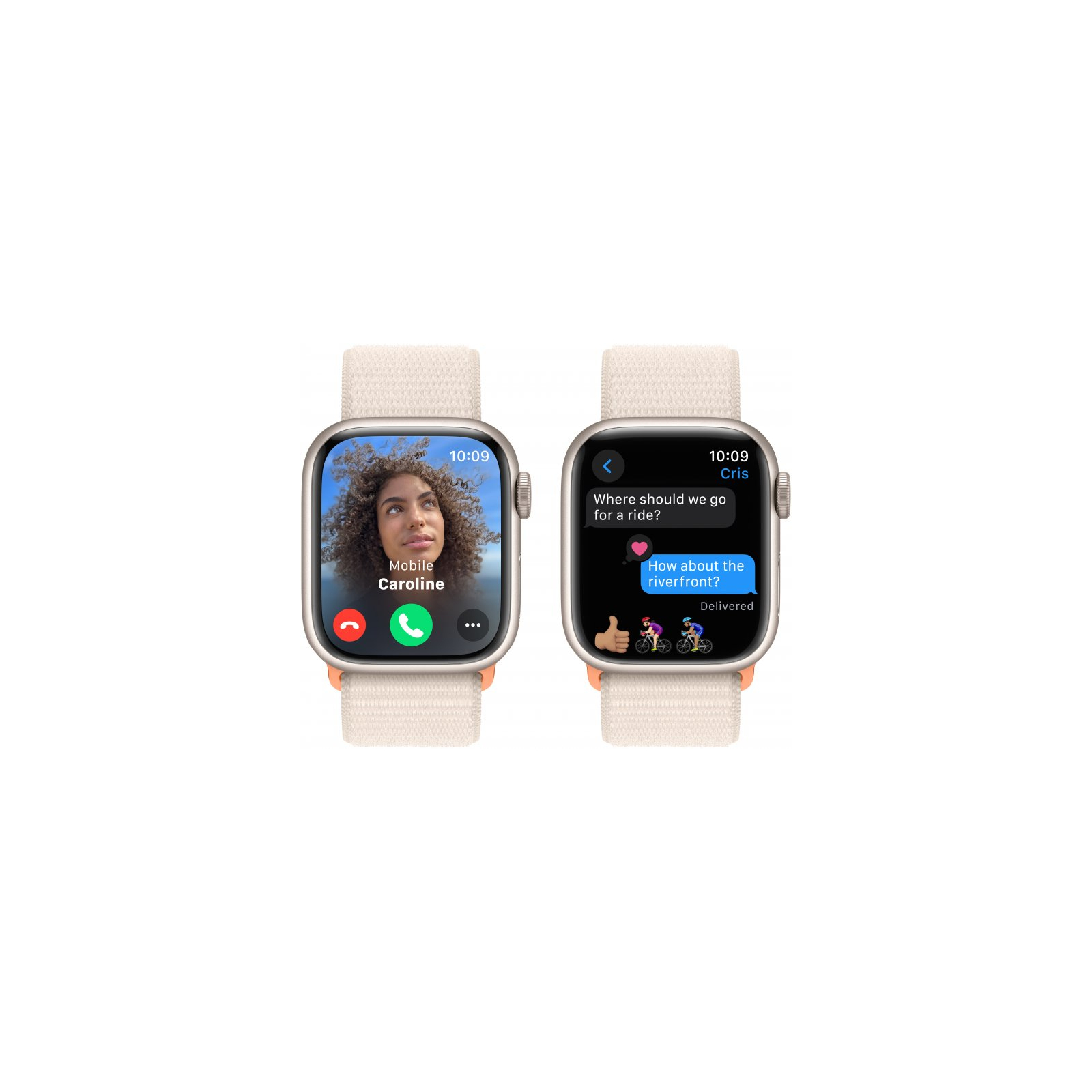 Смарт-годинник Apple Watch Series 9 GPS 41mm Midnight Aluminium Case with Midnight Sport Loop (MR8Y3QP/A) зображення 6