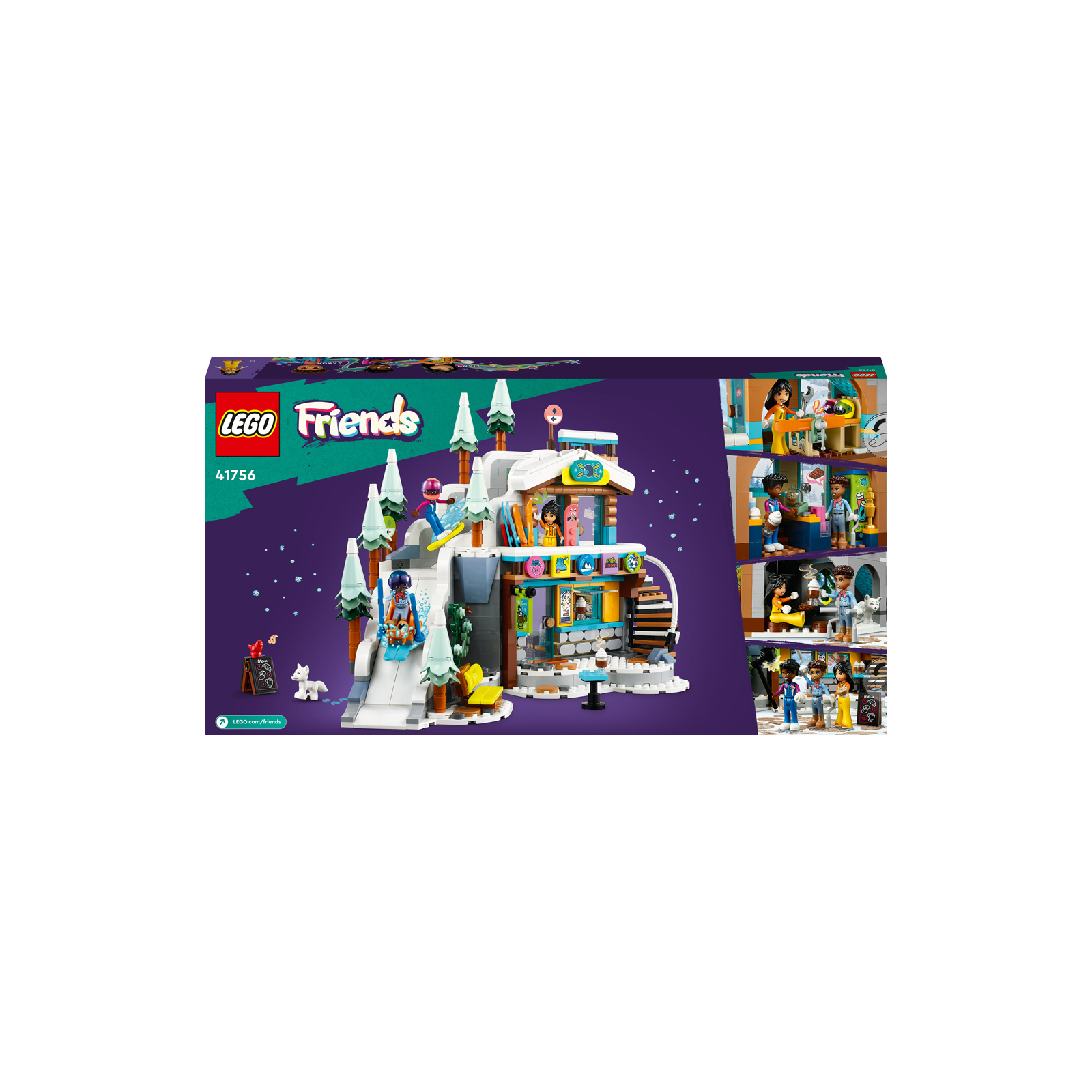 Конструктор LEGO Friends Святкова гірськолижна траса й кафе 980 деталей (41756) зображення 10