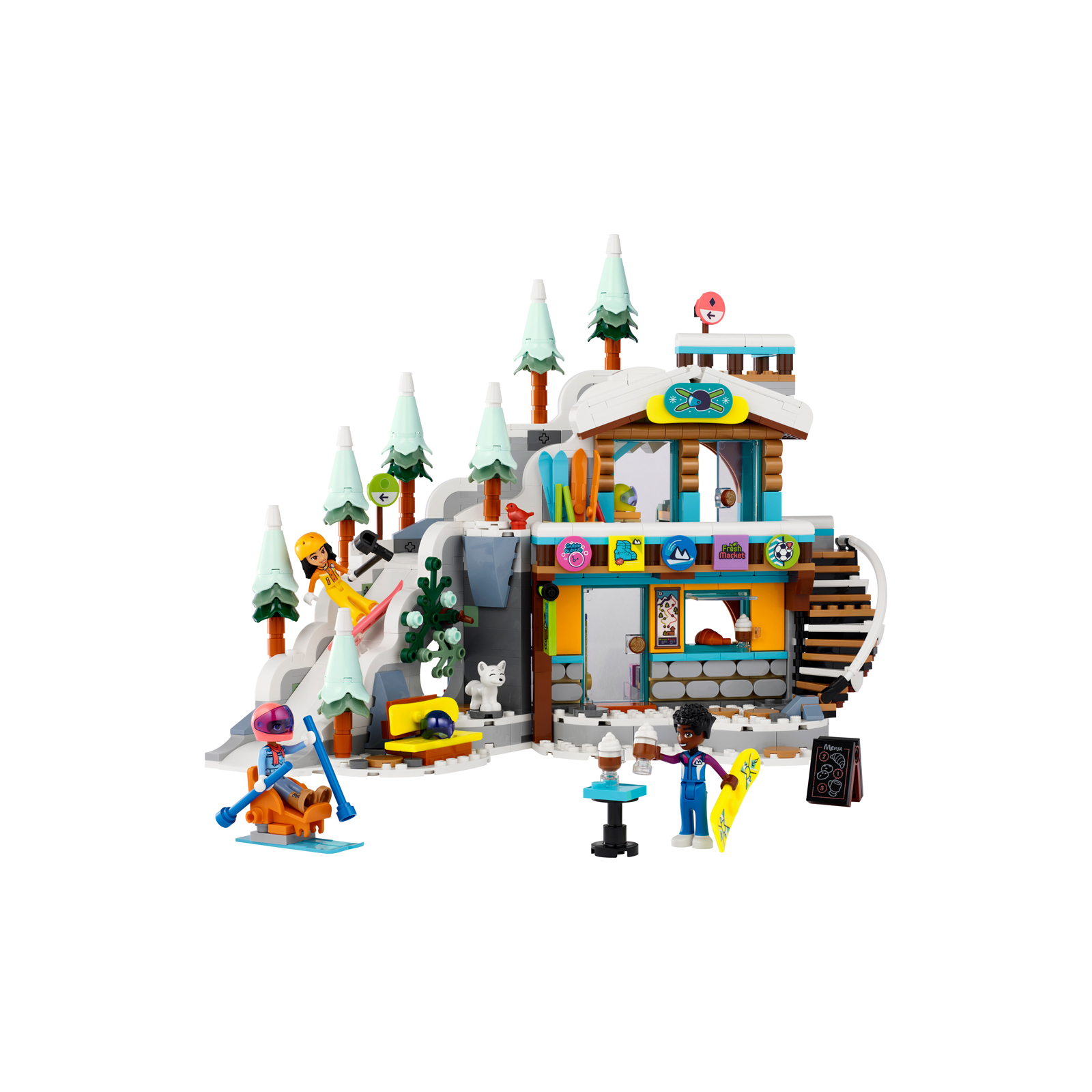 Конструктор LEGO Friends Святкова гірськолижна траса й кафе 980 деталей (41756) зображення 2