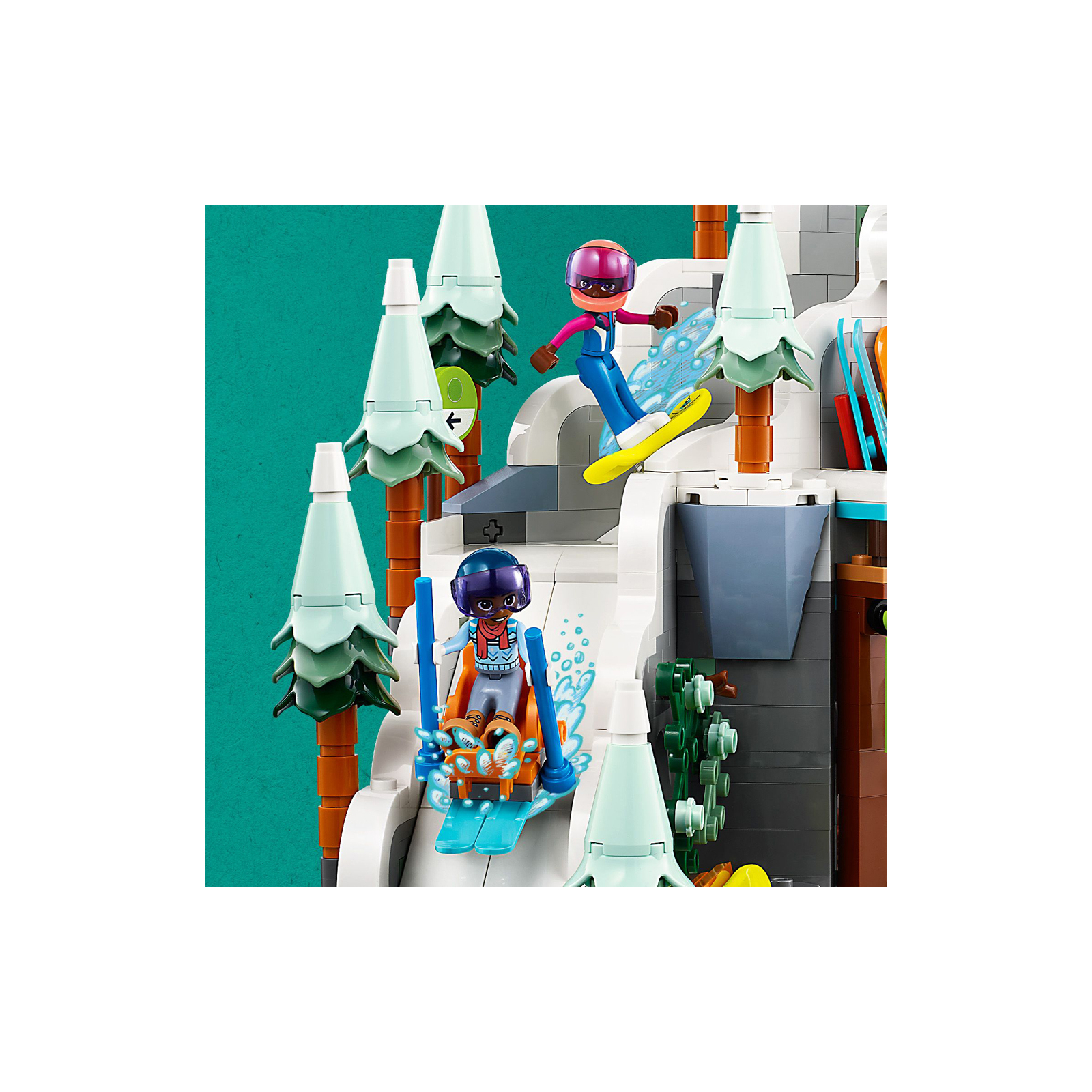 Конструктор LEGO Friends Праздничная горнолыжная трасса и кафе 980 деталей (41756) изображение 8