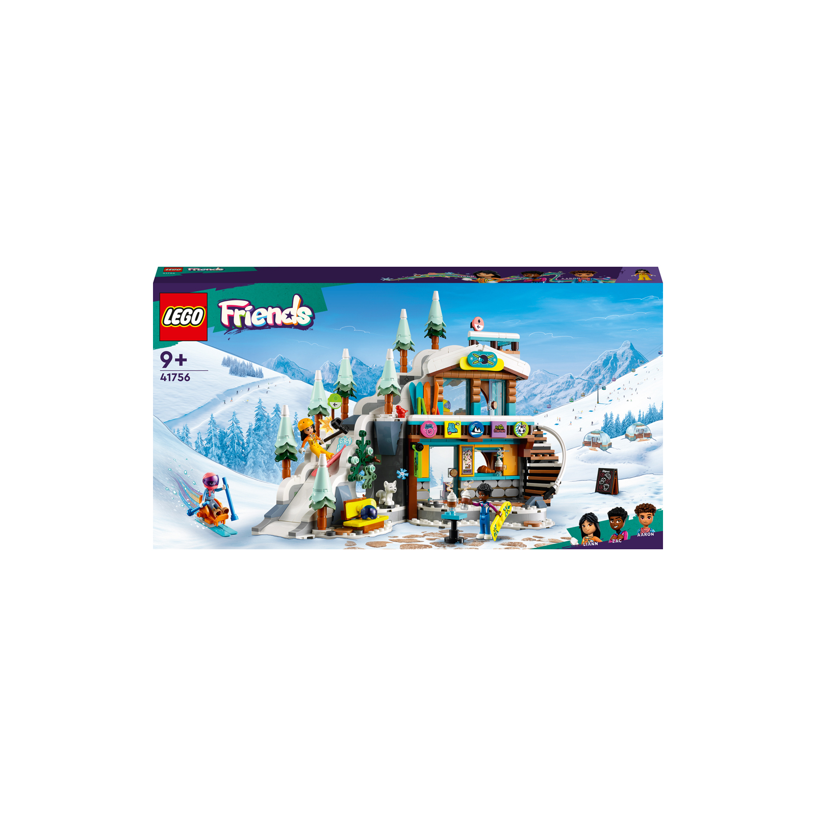 Конструктор LEGO Friends Святкова гірськолижна траса й кафе 980 деталей (41756)