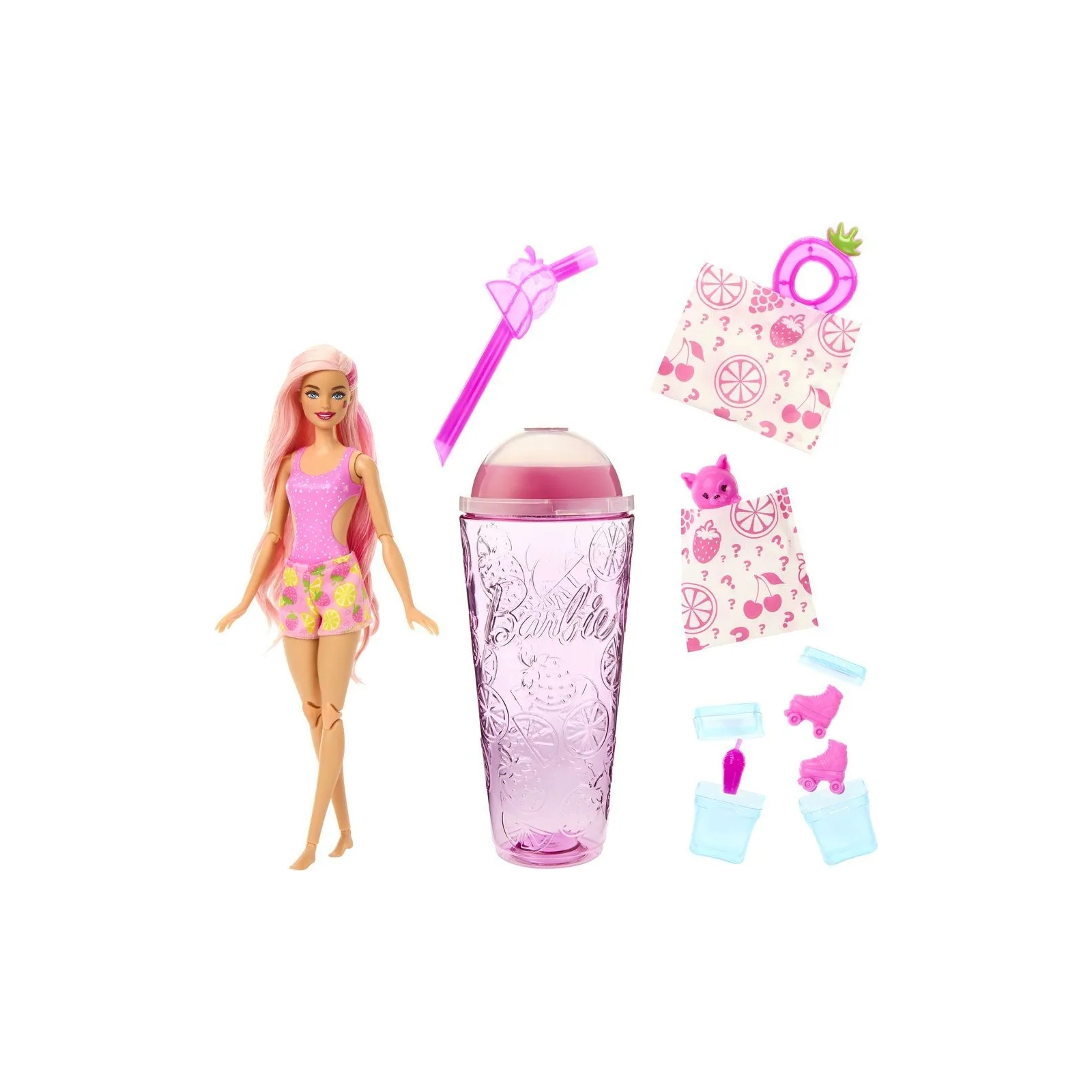 Кукла Barbie Pop Reveal серии Сочные фрукты – клубничный лимонад (HNW41) изображение 2