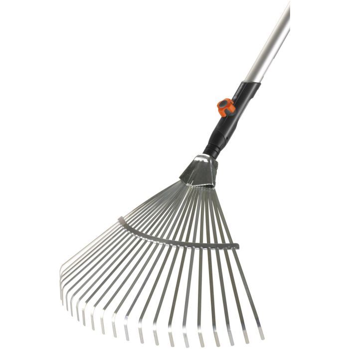 Грабли Gardena Combisystem веерные 50 см (арт.3022) + ручка FSC деревянная, 130 см (03022-20.000.00)