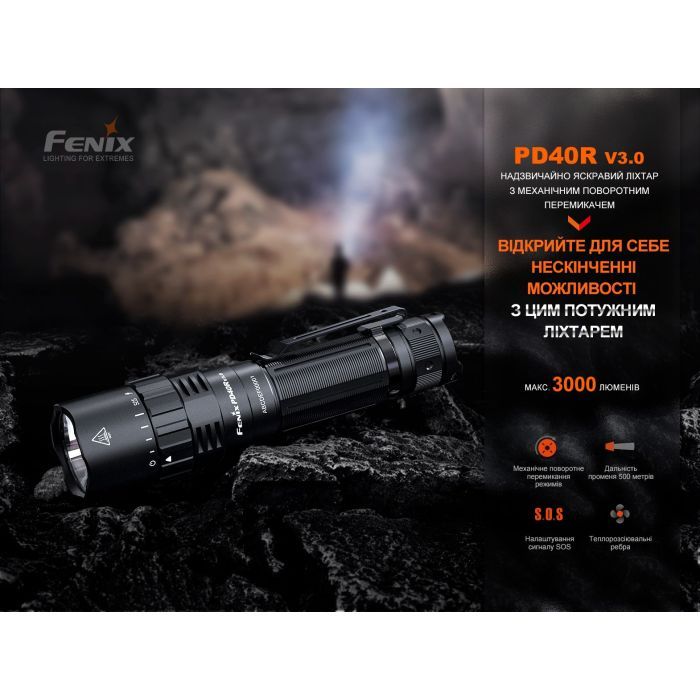 Фонарь Fenix PD40R V3.0 3000 lm (PD40RV30) изображение 6